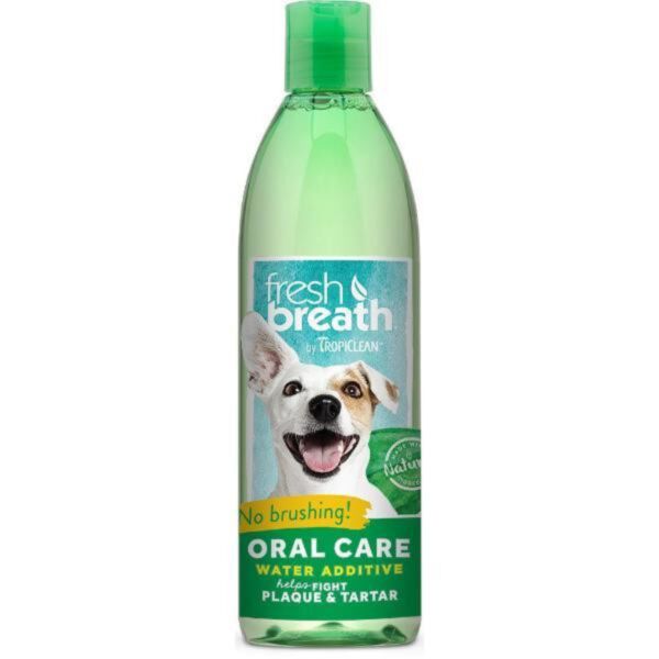 Tropiclean Fresh Breath Water Additive Original 473ml - naturalny dodatek do wody, do higieny jamy ustnej u psów i kotów