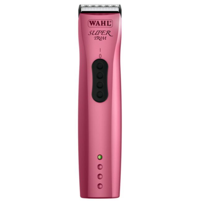 Wahl maszynka Super Trim - trymer bezprzewodowy wykończeniowy w kolorze różowym z ostrzem 0,4 mm