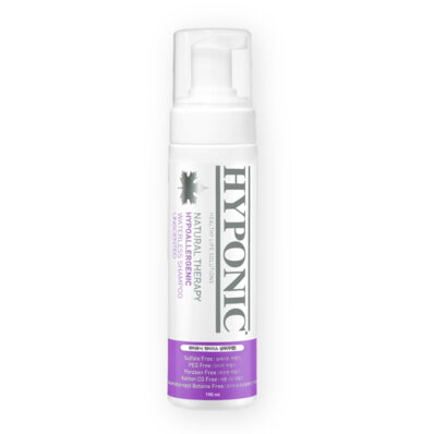 Hyponic Hypoallergenic Waterless Shampoo Unscented 190 ml - hipoalergiczny, bezzapachowy suchy szampon dla psów i kotów