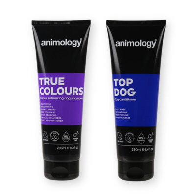 Animology zestaw kosmetyków dla psów wzmacniający kolor sierści, szampon + odżywka, 2x250 ml-163029