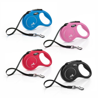 Flexi - smycz automatyczna NEW CLASSIC taśma S, 5m