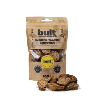 Bult EKO - Talarki Indycze 100 g - suszony przysmak w ekologicznym opakowaniu dla psa 1
