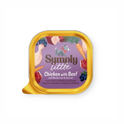 Symply Little Fresh Chicken with Beef 100 g - mokra karma dla dorosłych psów małych ras z kurczakiem i wołowiną 1