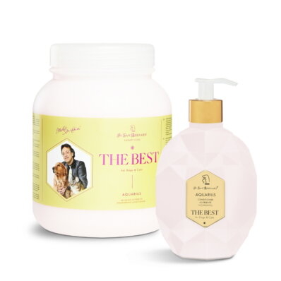 Iv San Bernard The Best Aquarius Conditioner - odżywka do każdego rodzaju sierści z czerwoną winoroślą dla psów i kotów 1