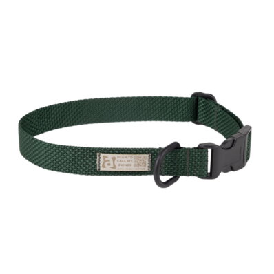 Amiplay Midnight - obroża regulowana zielona 1