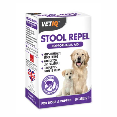 VetIQ Stool Repel - preparat dla psów przeciw koprofagii, 30 tabletek 1