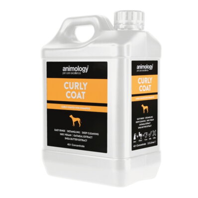 Animology Curly Coat 2,5 L - szampon do kręconej sierści, koncentrat 40:1