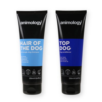 
Animology zestaw kosmetyków dla psów do długiej sierści, szampon + odżwyka, 2x250 ml
