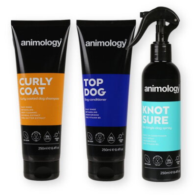 Animology zestaw kosmetyków dla psów do kręconej sierści, 3x250 ml