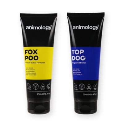 Animology zestaw kosmetyków dla psów do usuwania uporczywego brudu, szampon + odżywka, 2x250 ml