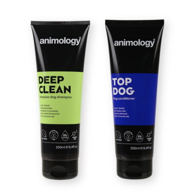 Animology zestaw kosmetyków dla psów głęboko oczyszczający, szampon + odżywka, 2x250ml
