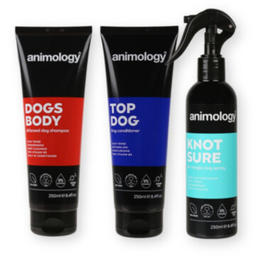 Animology zestaw kosmetyków dla psów o średniej i długiej sierści, 3x250 ml