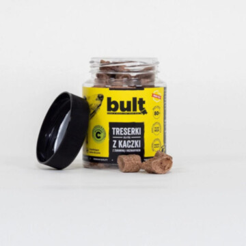Bult - Treserki z Kaczki 150 g - suszone treserki w słoiczku dla psa
