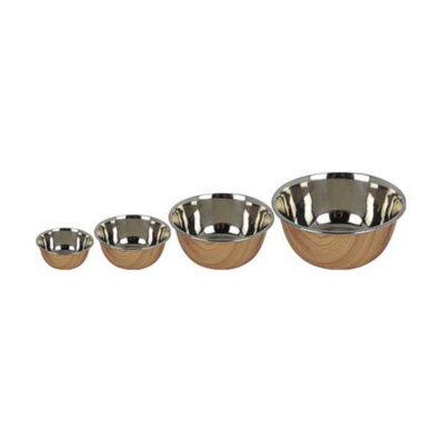 Chadog Stainless Steel Bowl - miska ze stali nierdzewnej z drewnianym akcentem