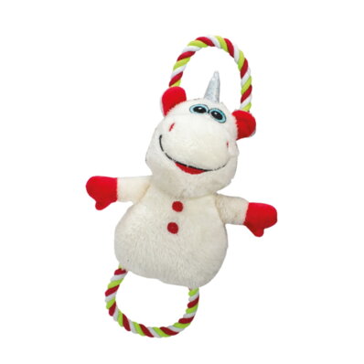 Doogy Christmas Unicorn Plush - zabawka pluszowa dla psa - świąteczny jednorożec