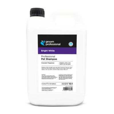 Groom Professional Bright White Shampoo 4 l - szampon do jasnej sierści