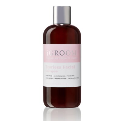 iGroom Tearless Facial Shampoo 473 ml - hipoalergiczny, łagodny szampon nawilżający i oczyszczający
