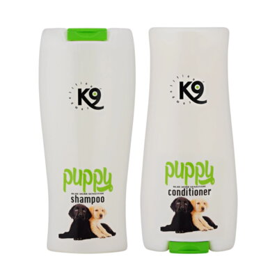 K9 Puppy zestaw kosmetyków dla szczeniąt szampon + odżywka, 2x300 ml