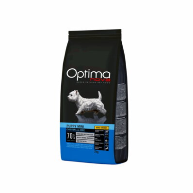 Optimanova Puppy Mini Chicken with Rice 2 kg - karma dla szczeniąt małych ras