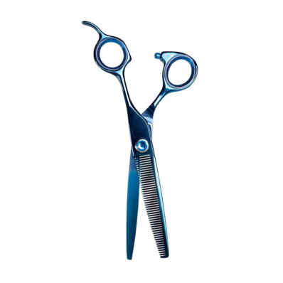 Phoenix Grand Bleu Large Sculpting Scissors 6,5" - degażówki jednostronne, 46 ząbków