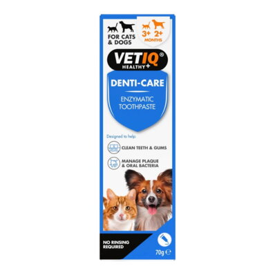VetIQ 2in1 Denti-Care Toothpaste 70 g - enzymatyczna pasta do zębów dla psów i kotów