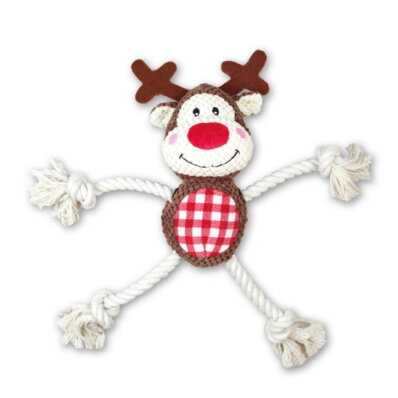 Doogy Christmas Reindeer Plush - zabawka pluszowa dla psa - świąteczny renifer 1