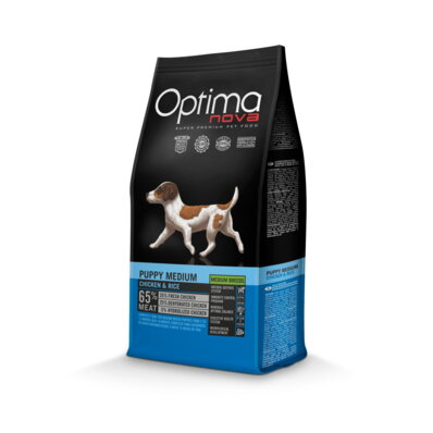 Optimanova Puppy Medium Chicken & Rice 2 kg - karma dla szczeniąt średnich ras 1