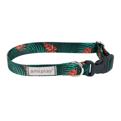 Amiplay BeHappy - obroża regulowana Jungle 1