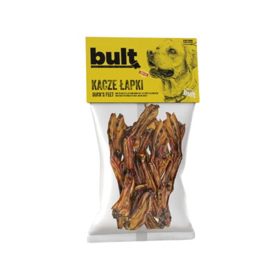 Bult - Kacze Łapki 100 g - suszony gryzak z drobiu dla psa 1