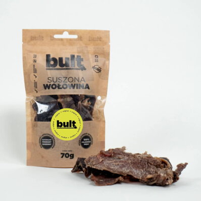 Bult EKO - Wołowina 70 g - suszony przysmak w ekologicznym opakowaniu dla psa 1