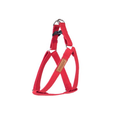 Amiplay Cotton - szelki regulowane Walk-in dla psów czerwone 1