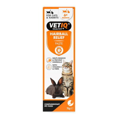 VetIQ Hairball Relief 70 g - pasta na kule włosowe dla kotów 1