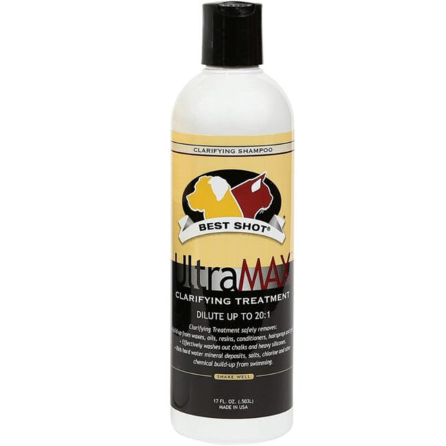 Best Shot UltraMax Clarifying Shampoo 503 ml - głęboko oczyszczający szampon do pierwszego mycia, koncentrat 1:20
