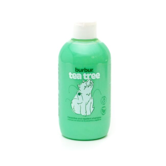 Burbur Tea Tree 400 ml - szampon przeciwko insektom z wyciągiem z drzewa herbacianego dla psów i kotów