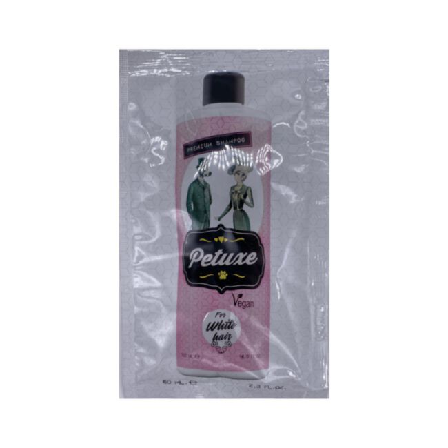 Petuxe for White Hair Shampoo 60 ml - szampon do jasnej sierści