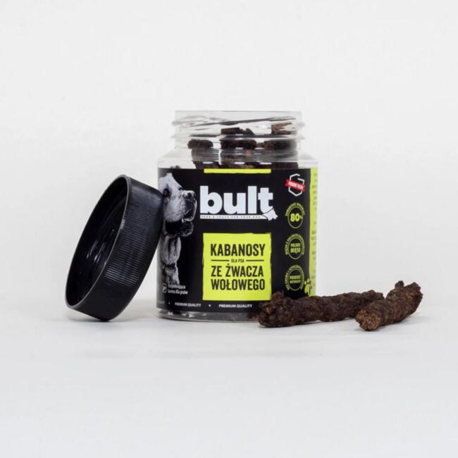 Bult - Kabanosy ze Żwacza Wołowego 250 g - suszony przysmak w słoiczku dla psa-113931