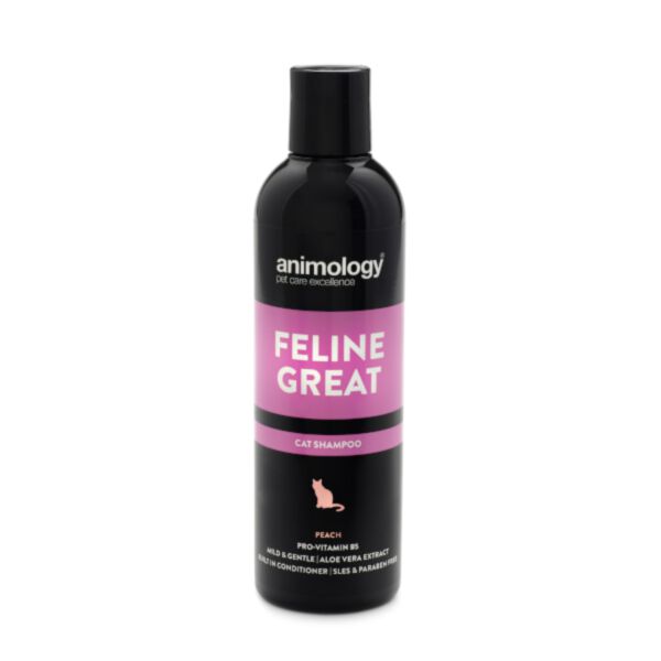 Animology Feline Great Cat Shampoo Peach 250 ml - szampon dla kotów o zapachu brzoskwini