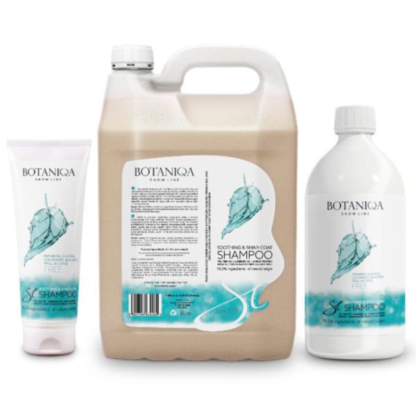 Botaniqa Show Line Soothing & Shiny Coat Shampoo - szampon dla wrażliwej skóry, nabłyszczający