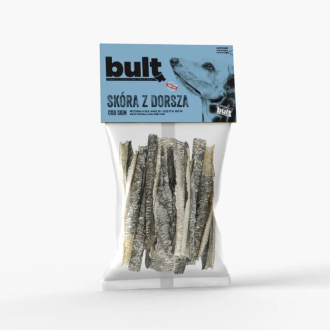 Bult - Skóra z Dorsza 50 g - suszony przysmak z ryby dla psa