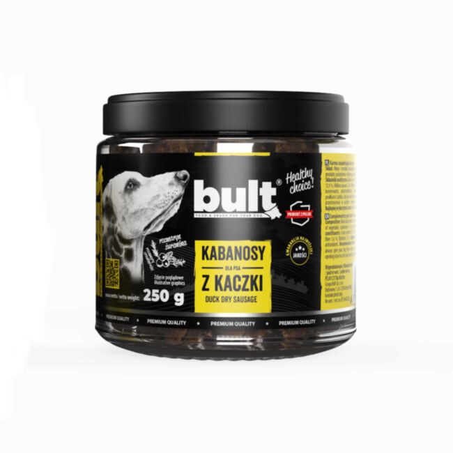 Bult - Kabanosy z Kaczki 250 g - suszony przysmak w słoiczku dla psa-113930