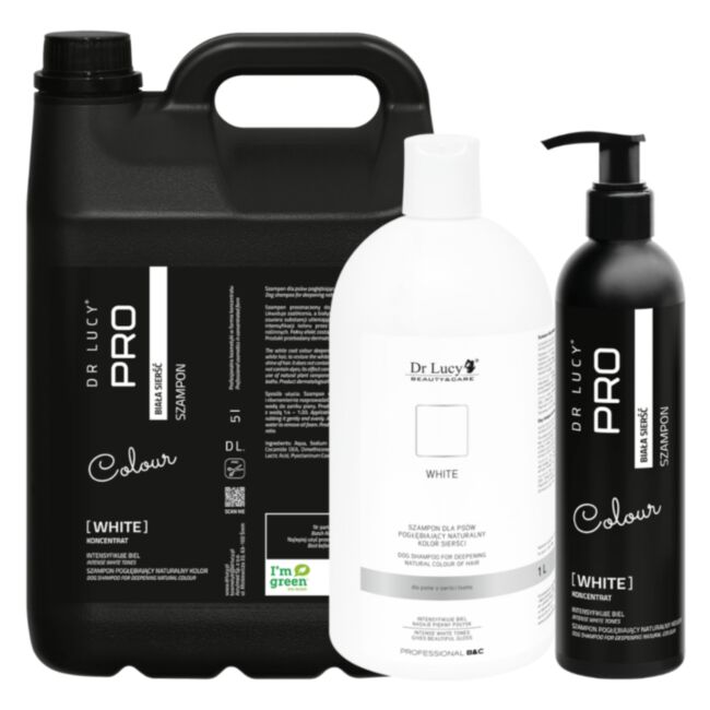 Dr Lucy Pro White Shampoo - Szampon do białej i jasnej sierści