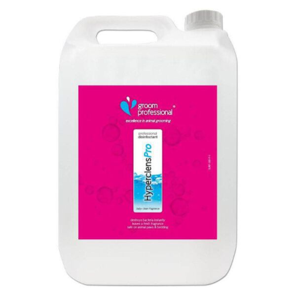 Groom Professional Hyperclens Pro Formula Disinfectant Baby Clean 5 l - preparat do dezynfekcji sprzętu i pomieszczeń o zapachu pudru niemowlęcego 