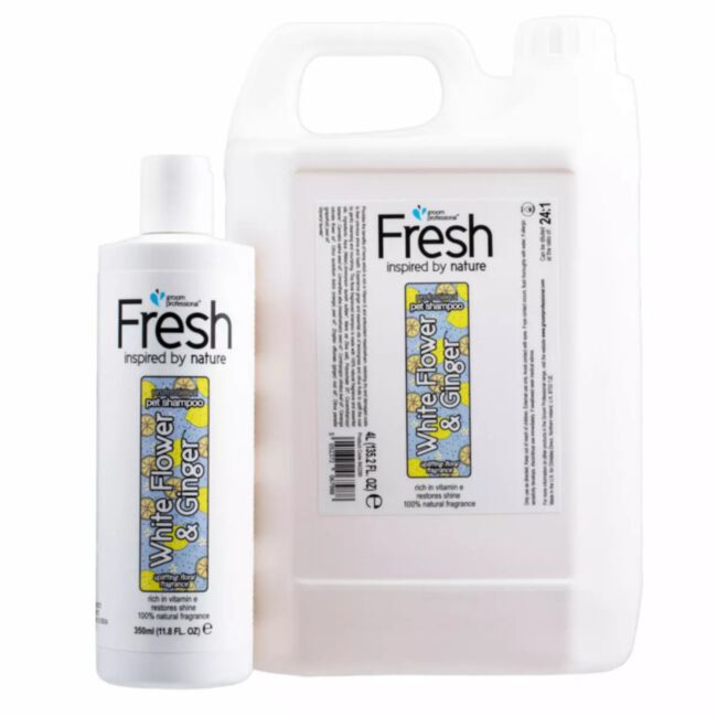 Groom Professional Fresh White Flower & Ginger Shampoo - szampon regenerujący do zniszczonej sierści