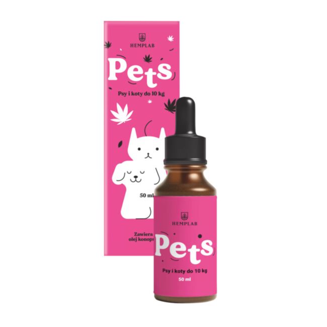 Hemplab Pets olejek konopny 50 ml dla psów i kotów poniżej 10 kg