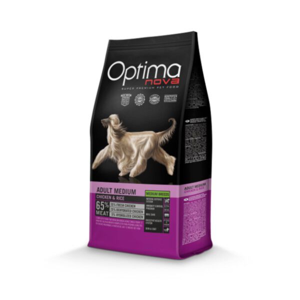 Próbka Optimanova Adult Medium Chicken & Rice - karma dla dorosłych psów średnich ras
