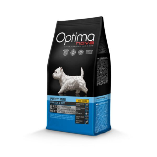 Próbka Optimanova Puppy Mini Chicken & Rice - karma dla szczeniąt małych ras
