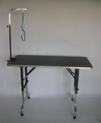 Stół trymerski 120cm x 60cm z regulacją wysokości i wysięgnikiem w komplecie