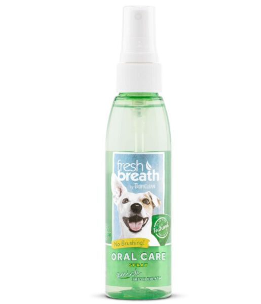 Tropiclean Fresh Breath Oral Care Spray 118ml - preparat do higieny jamy ustnej dla psów i kotów