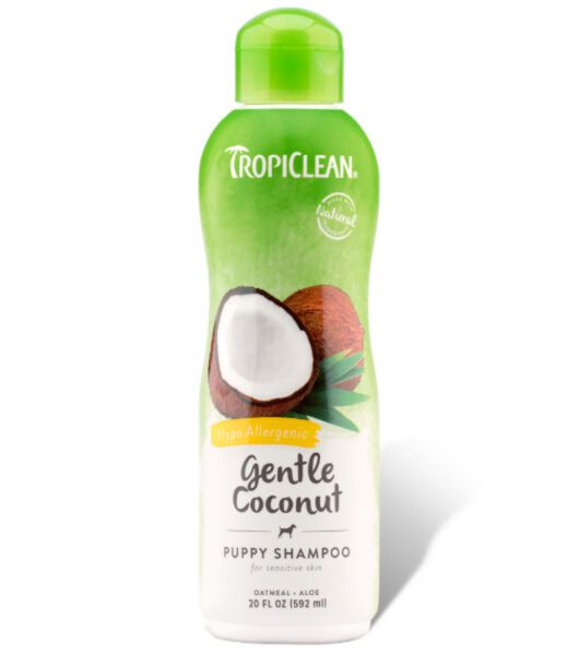 Tropiclean Gentle Coconut Shampoo 355 ml - hypoalergiczny szampon dla szczeniąt i kociąt o wrażliwej skórze 