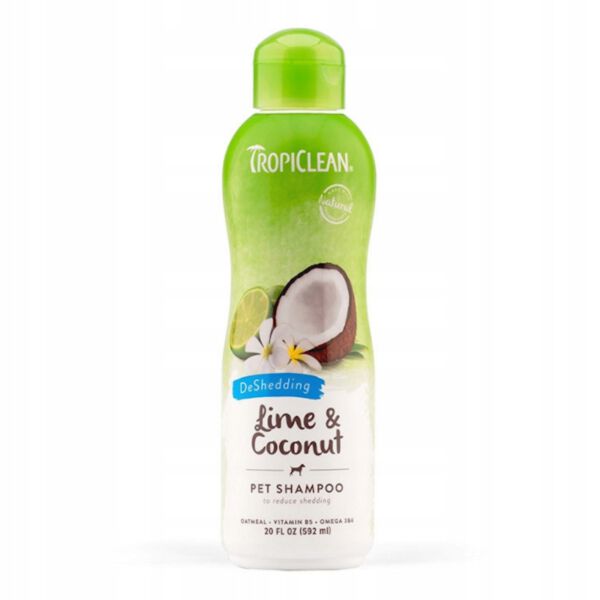 Tropiclean Lime Coconut Shampoo 355 ml -szampon zmniejszający linienie dla psów i kotów